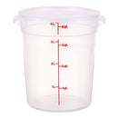 CAMBRO RFS4PPSW3190 4 QUART ROUND TRANSLUCENT