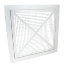 EGER EFAR16B-SP FILTERED COLD AIR RETURN WITH RECESSED BODY BY EGER 24-IN X 24-IN 16-IN DIAMETER NECK