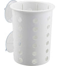 ALL POINTS 1371674 CYLINDER SILVERWARE WHITE W/SUCTION CUPS PLASTI