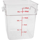 CAMBRO 18SFSCW CONTAINER CLEAR 18QT