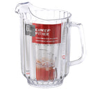 CAMBRO P600CW-135 PITCHER 60 OZ PLST-135 FLUTED/CLEAR