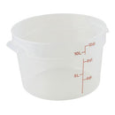 CAMBRO RFS12PP-190 12QT ROUND CONTAINER-190 SEMI-CLR