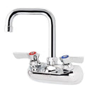 KROWNE 10-435L SILVER SERIES 4-IN CENTER WALL MOUNT FAUCET 1/4 TUR