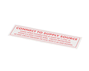 AMERICAN DISH SERVICE 089-9210 DECAL CONNECT TO POWER SOURC