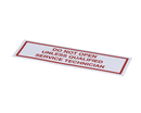 AMERICAN DISH SERVICE 089-9217 DECAL DO NOT OPEN MODEL ASQ