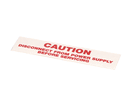 AMERICAN DISH SERVICE 089-9234 DECAL CAUTION...DISCONNECT F