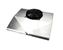 CONTINENTAL 50-040 FAN PANEL ASSEMBLY BLACK FAN GUARD WITH 4-143 MOTOR (4