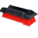 LANCASTER COLONY 992246 HANDHELD BRUSH WITH SCRAPER RED BRISTLES