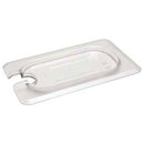 CAMBRO CAM90CWCN135 1/9 SIZE CLEAR CAMWEAR® NOTCHED FOOD PAN COVER