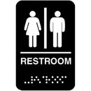 TRAEX 5633 9 IN X 6 IN UNISEX RESTROOM SIGN