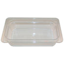 CAMBRO SP-313 1/4 SIZE 2 1/2 IN CLEAR CAMWEAR® FOOD PAN