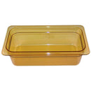 CAMBRO SP-323 1/3 SIZE 4 IN AMBER H-PAN™ HIGH HEAT FOOD PAN
