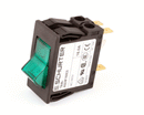 APW 2E-1300220 SWITCH ROCKER DPST GREEN 16 A
