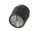 APW 2R-8700700 KNOB 14 SHAFT SILVER INLET W