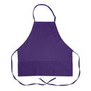 MAVRIK 1040PUR 27 IN BIB APRON PURPLE 3 POCKET