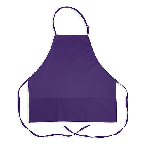 MAVRIK 1040PUR 27 IN BIB APRON PURPLE 3 POCKET