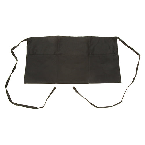 MAVRIK 1046BLK 11 IN WAIST APRON BLACK 3 POCKETS