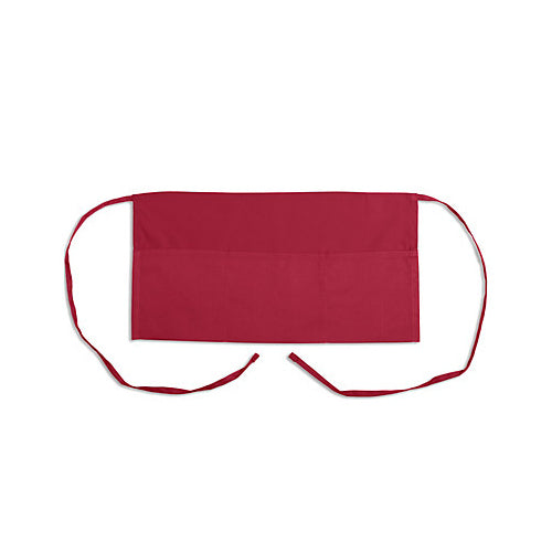 MAVRIK 1046BRG 11 IN WAIST APRON BURGUNDY 3 POCKETS