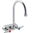 T&S TSB1145 FULL-TURN WALL MOUNT FAUCET 6-IN SWIVEL GOOSENECK SPOUT