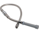 T&S B044V9 44 IN STAINLESS STEEL PRE-RINSE HOSE WITH BACKFLOW PREVENTER