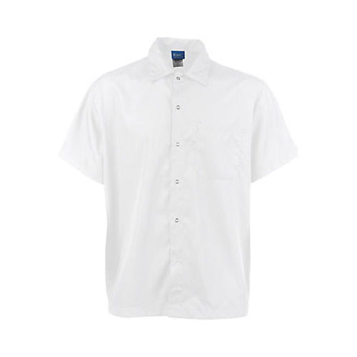 MAVRIK 1140S SM FRONTSNAP COOK SHIRT WHITE