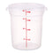 CAMBRO RFS4PPSW3190 4 QUART ROUND TRANSLUCENT