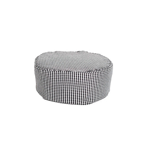 MAVRIK 1168BKWC PILL BOX CHEF HAT CHECKERED