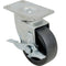 MAVRIK 1201014 CASTER PLATE3-1/2-IN W/BRK BLK