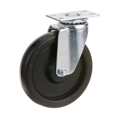 MAVRIK 1201107 CASTER PLATE(5-INOD SWVL BLACK)
