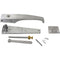 MAVRIK 1221255 LATCH (NARROW W/ LEVERFL BRSHED