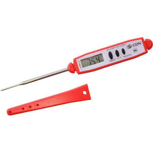 FMP 1381266 -40° TO 450°F RED PROACCURATE® COLOR-CODED DIGITAL POCKET THERMOMETER