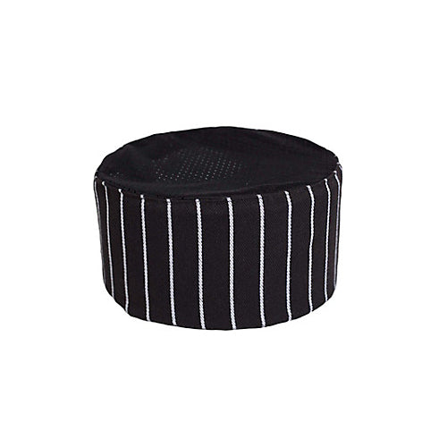 MAVRIK 1880CKBK MESH CHEF HAT SKULL CAP STRIPED