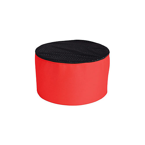 MAVRIK 1880RDBK MESH CHEF HAT SKULL CAP RED