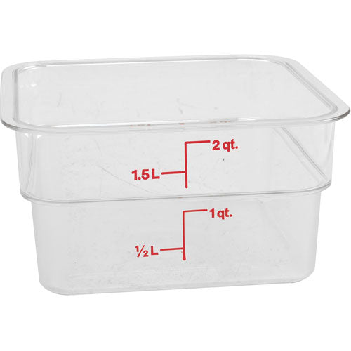 CAMBRO 2SFSCW CONTAINER CLEAR 2QT