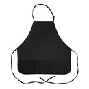 MAVRIK 2104BLK 27 IN ROUNDED BIB APRON 3 POCKET BLACK