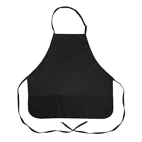 MAVRIK 2104BLK 27 IN ROUNDED BIB APRON 3 POCKET BLACK
