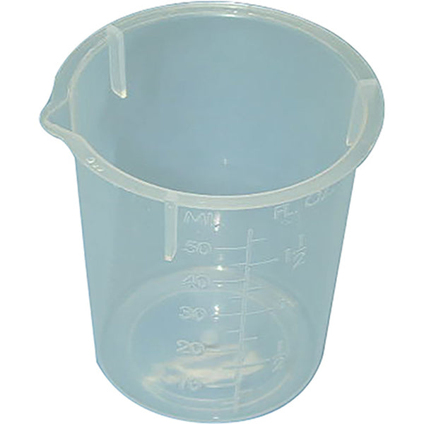 SURE SHOT P-99-012-SP BEAKER 50ML GRADUATED PLASTIC
