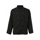 MAVRIK 2122BKSLXL XL MENS ACTIVE CHEF COAT BLACK/SLATE LS