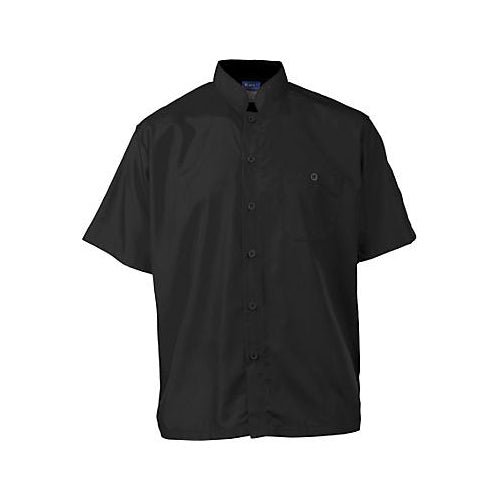 MAVRIK 2126BKBKL LG ACTIVE CHEF SHIRT MENS BLACK SS