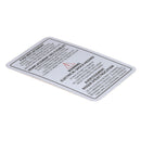 GARLAND 115269 OVERLAY FUSE PANEL COVER ENG/F