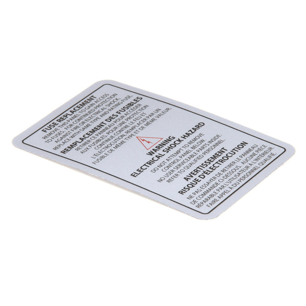 GARLAND 115269 OVERLAY FUSE PANEL COVER ENG/F