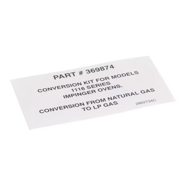 LINCOLN 2802734 LABEL BOX 369874 KIT