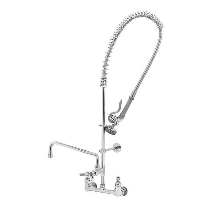 T&S B-0133-ADF14-B EASYINSTALL PRE-RINSE SPRING ACTION 8 WALL MOUN