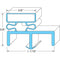 NORLAKE NOR003724 REFRIGERATION GASKET 37-IN X 77-1/2-IN 3-SIDED