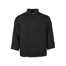MAVRIK 2577BLKXS XS LW CHEF COAT BLACK LONG SLEEVE
