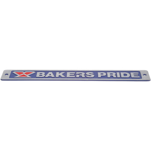 BAKERS PRIDE U1043X NAMEPLATE; BAKERS PRIDE; BLUE[