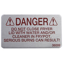 HENNY PENNY 36099 LABEL-DANGER