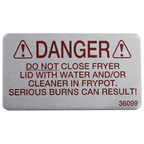 HENNY PENNY 36099 LABEL-DANGER
