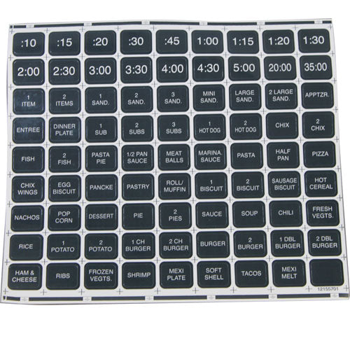 AMANA 12155702 LABEL-MENU