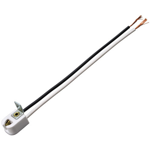 GLASTENDER 08000131 LIGHT SOCKET MINI FLUORESCENT BIPIN WITH WIRE LEA